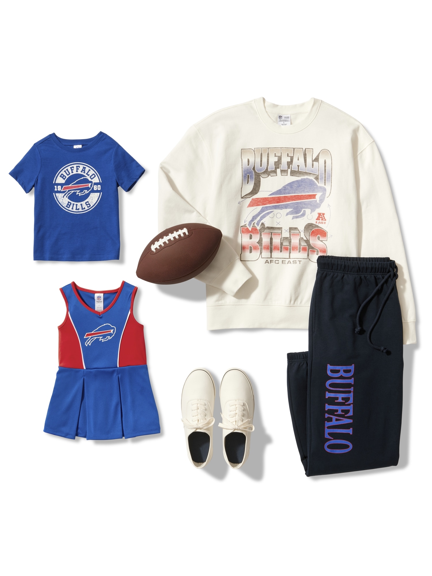 Buffalo Bills Oversized Half-Zip Sweatshirt