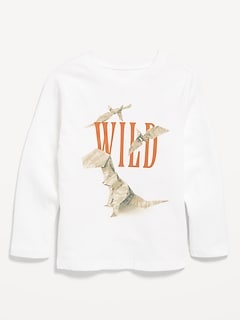 Long-Sleeve Unisex Graphic T-Shirt for Toddler