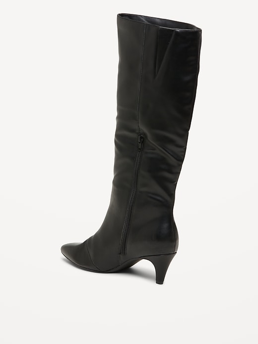 Image number 5 showing, Tall Kitten Heel Boots for Women