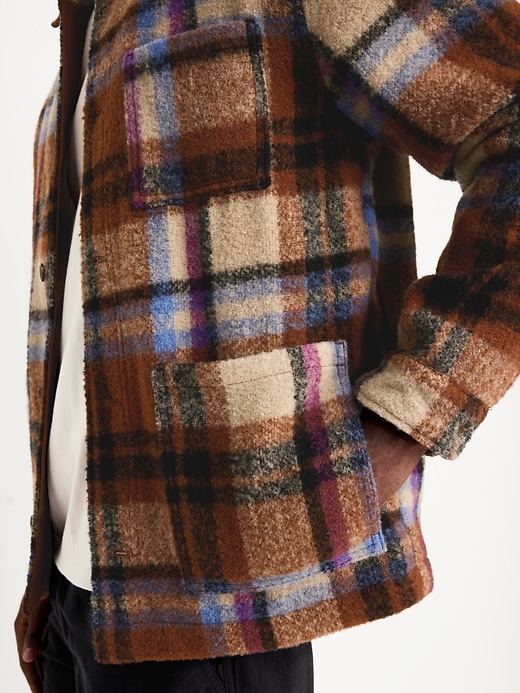 Image number 5 showing, Wool-Blend Plaid Chore Jacket