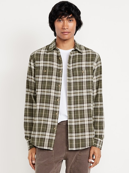 Image number 1 showing, Plaid Flannel Pocket Shirt