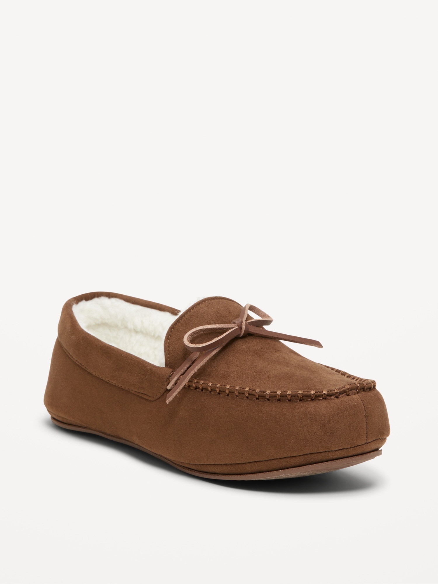 Faux-Suede Sherpa-Lined Moccasins for Men