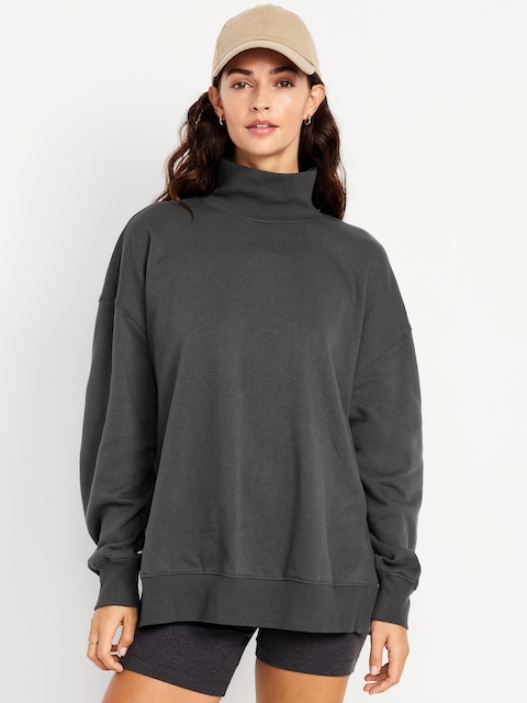 SoComfy Oversized Tunic Sweatshirt - Panther