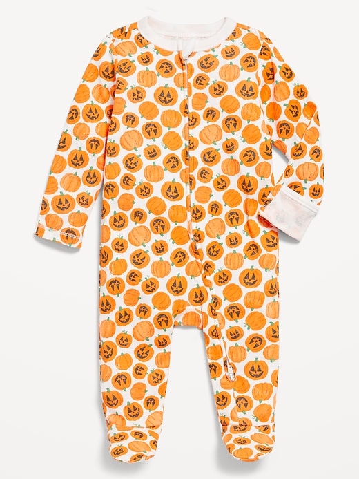 Image number 1 showing, 2-Way-Zip Sleep & Play Footed One-Piece for Baby