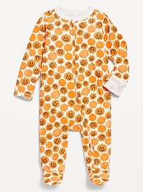 Image number 1 showing, 2-Way-Zip Sleep & Play Footed One-Piece for Baby
