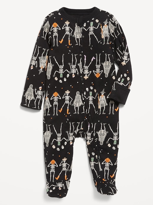Image number 1 showing, 2-Way-Zip Sleep & Play Footed One-Piece for Baby
