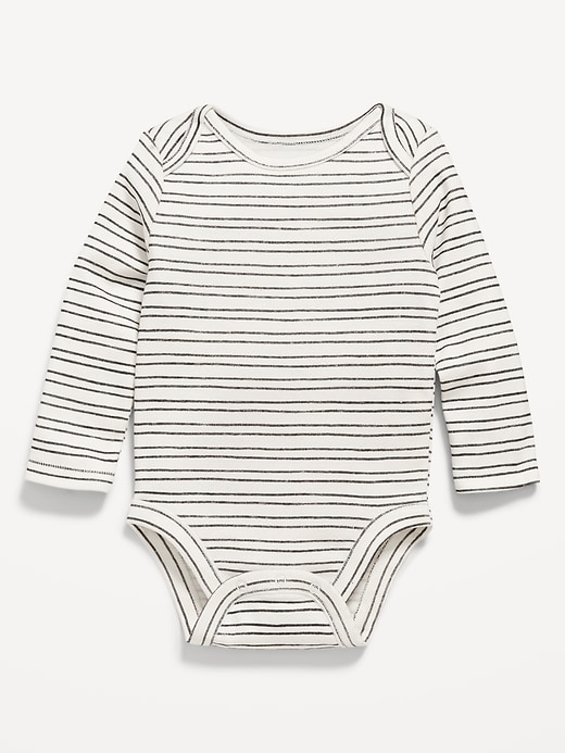 Image number 1 showing, Printed Long-Sleeve Bodysuit for Baby