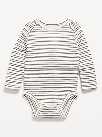 Image number 1 showing, Printed Long-Sleeve Bodysuit for Baby