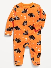 Image number 1 showing, Printed 2-Way-Zip Sleep & Play Footed One-Piece for Baby