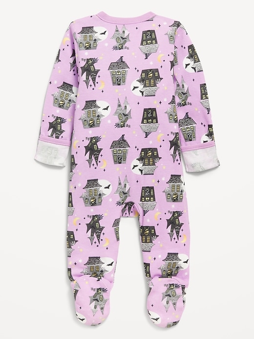 Image number 2 showing, 2-Way-Zip Sleep & Play Footed One-Piece for Baby