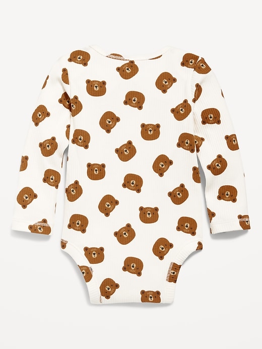 Printed Long-Sleeve Bodysuit for Baby