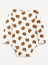 Image number 2 showing, Printed Long-Sleeve Bodysuit for Baby