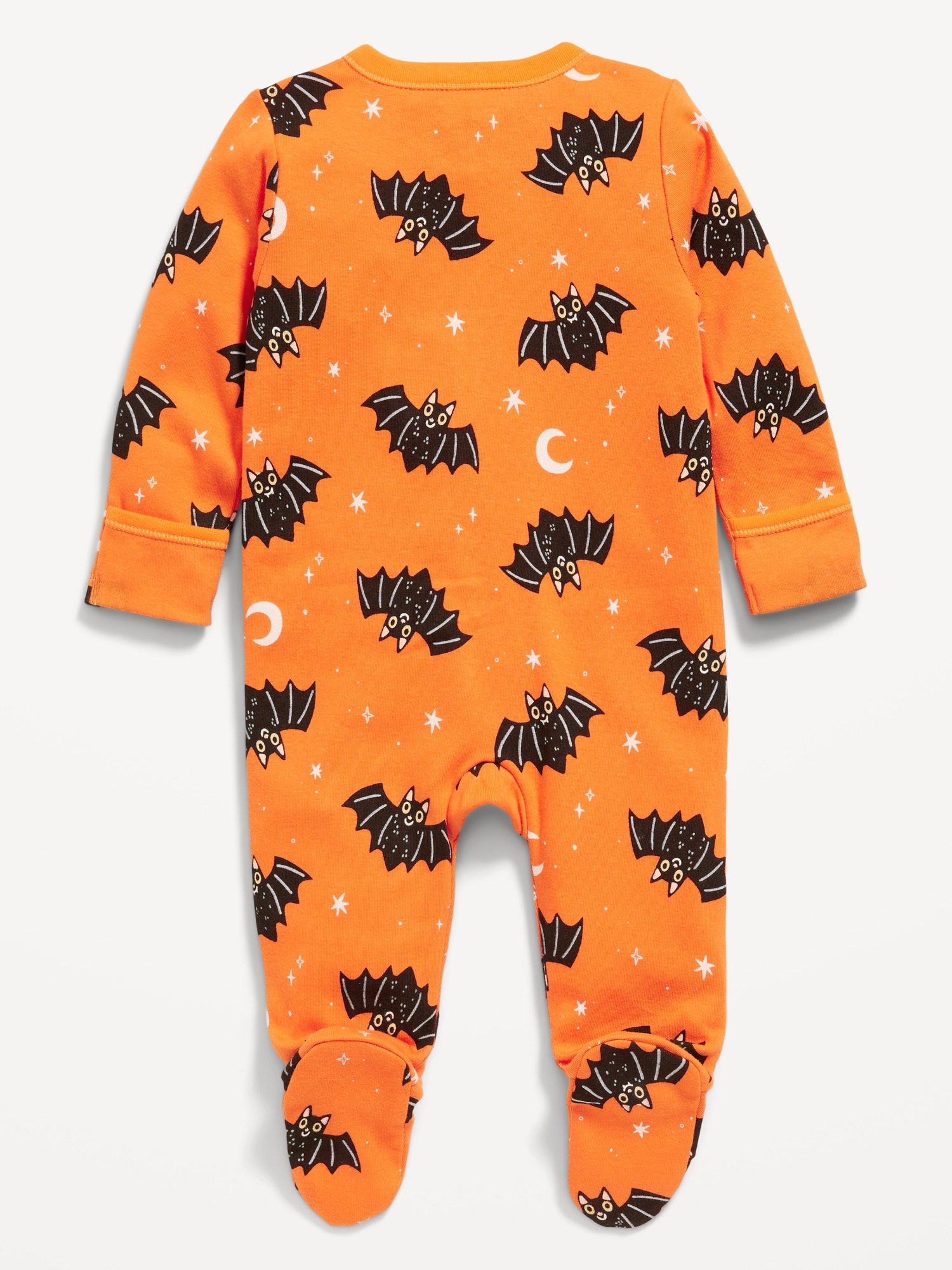 Printed 2-Way-Zip Sleep & Play Footed One-Piece for Baby