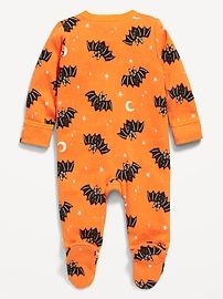Image number 2 showing, Printed 2-Way-Zip Sleep & Play Footed One-Piece for Baby