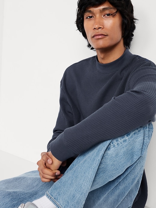 Image number 3 showing, Heavyweight Long-Sleeve Waffle T-Shirt