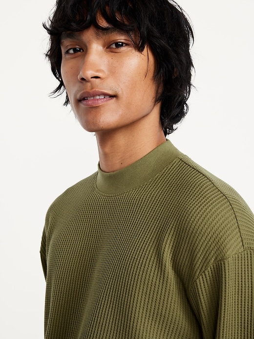 Image number 3 showing, Heavyweight Long-Sleeve Waffle T-Shirt