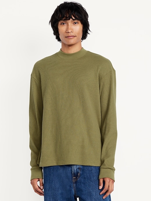Image number 1 showing, Heavyweight Long-Sleeve Waffle T-Shirt