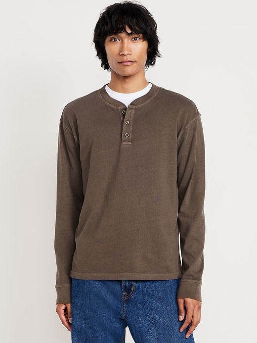 Image number 1 showing, Heavyweight Henley T-Shirt