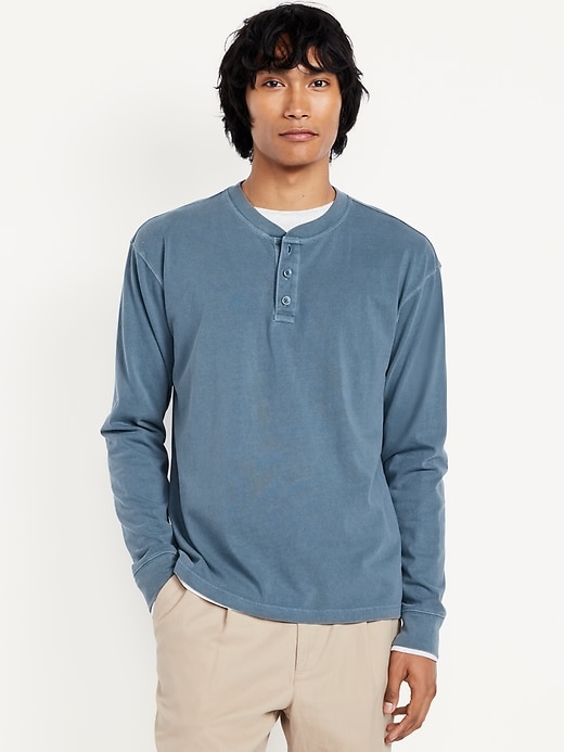 Image number 1 showing, Heavyweight Henley T-Shirt