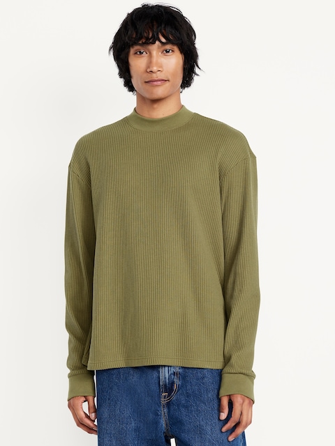 Heavyweight Long-Sleeve Waffle T-Shirt - Willow Tree