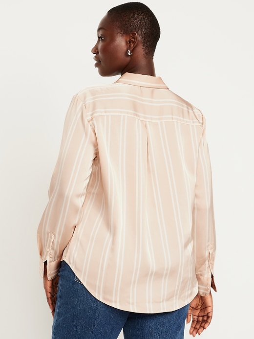Image number 6 showing, Satin Button-Down Shirt