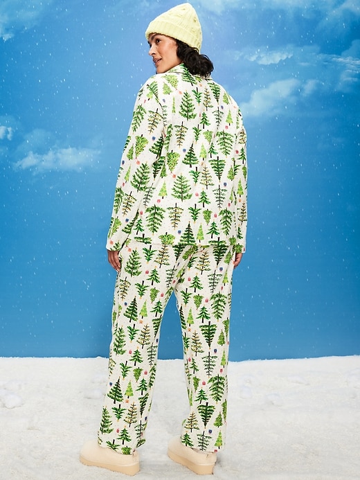 Image number 7 showing, Printed Flannel Pajama Pant Set for Women