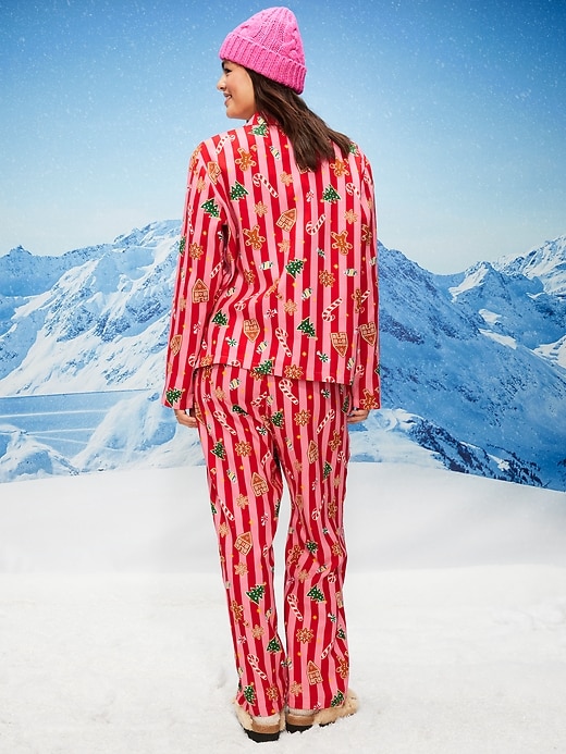 Image number 6 showing, Printed Flannel Pajama Pant Set for Women