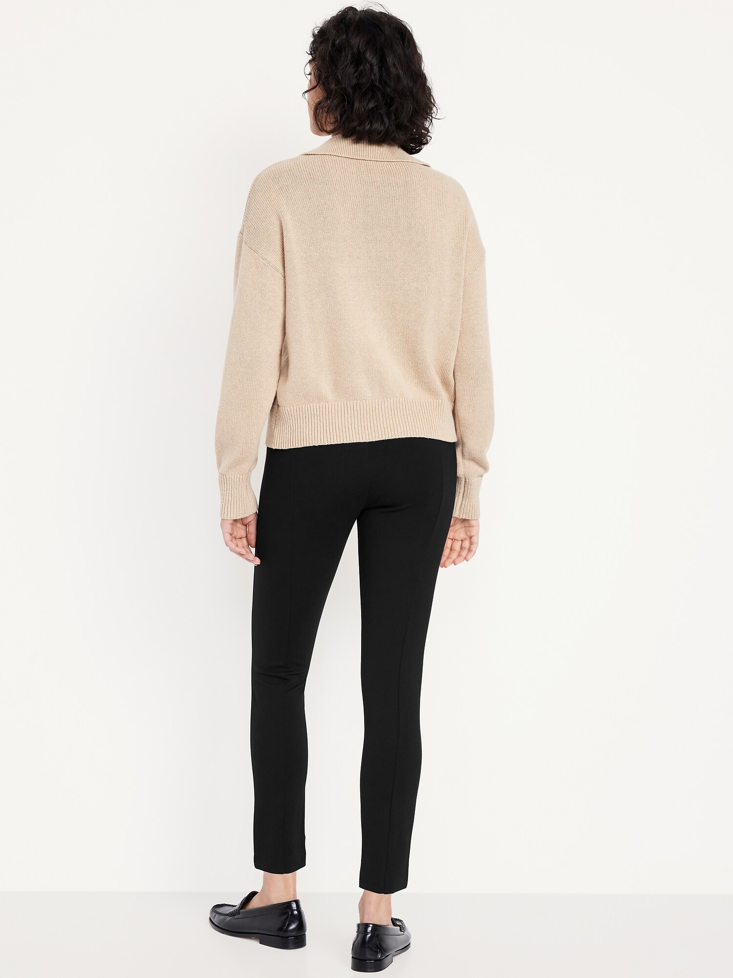 Женские брюки Old Navy Extra High-Waisted Stevie Skinny, цвет: Чёрный — фото 3