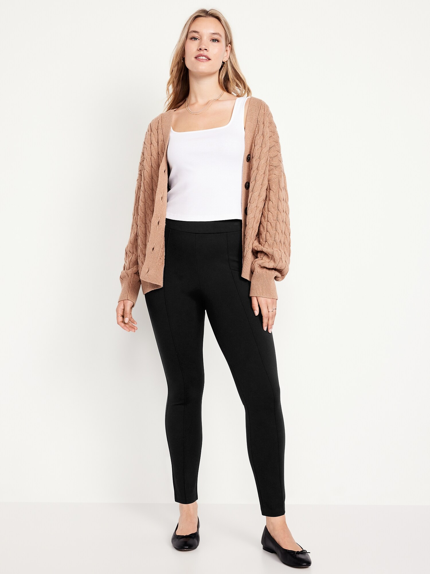 Женские брюки Old Navy Extra High-Waisted Stevie Skinny, цвет: Чёрный — фото 6