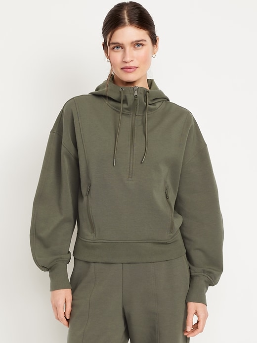 Image number 1 showing, Dynamic Fleece Half-Zip Hoodie Sweatshirt