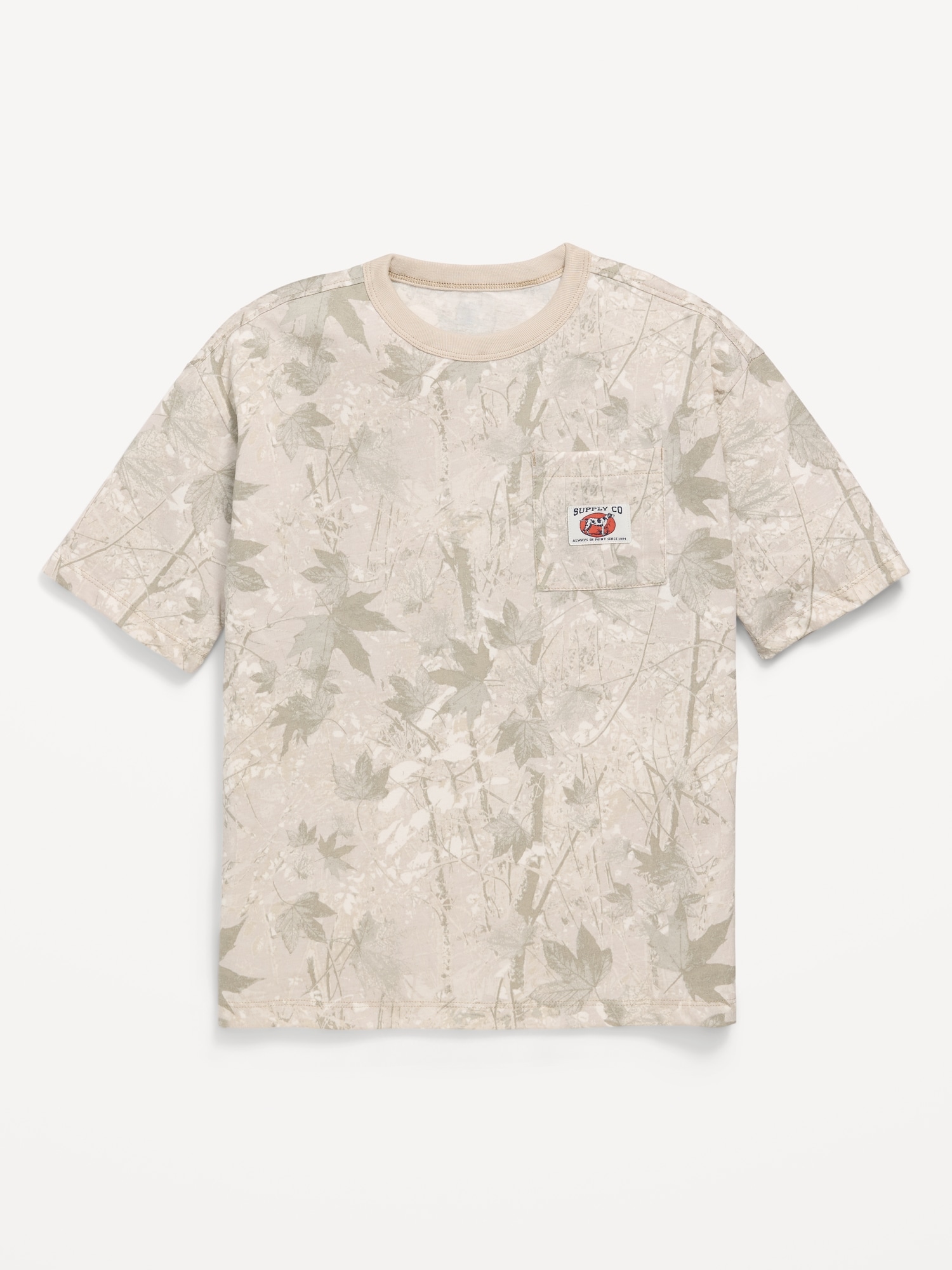 Short-Sleeve Oversized Pocket T-Shirt for Boys