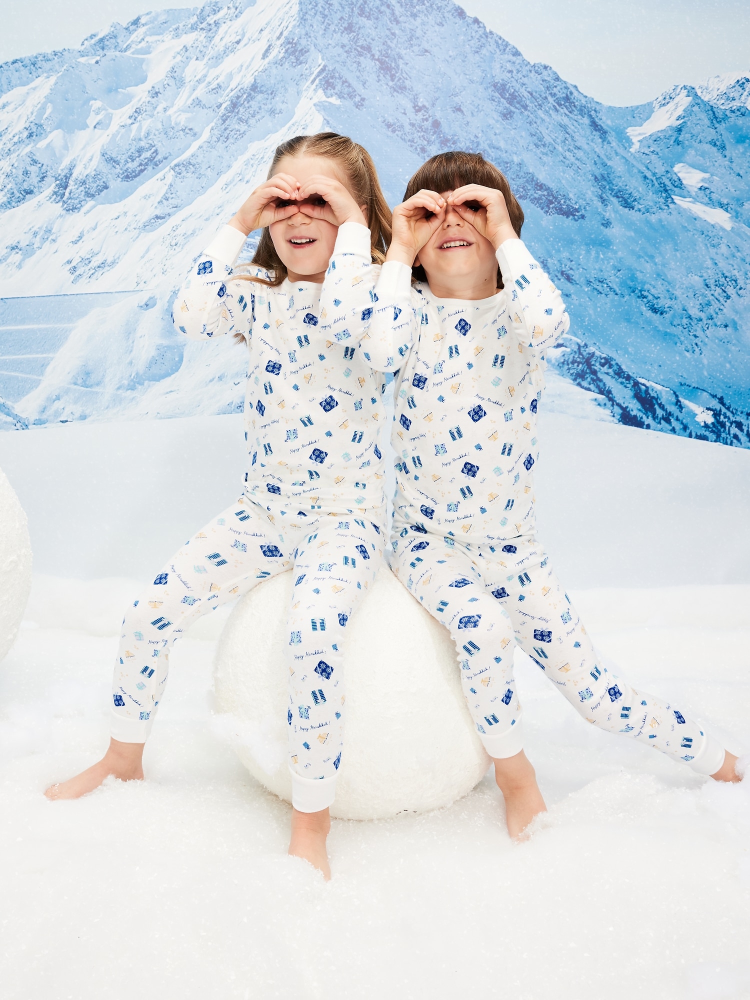 Printed Snug-Fit Pajama Set for Toddler & Baby