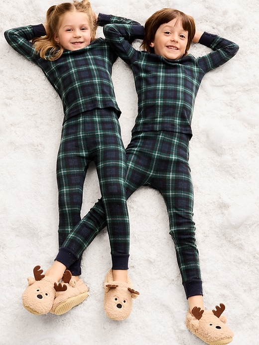 Printed Snug-Fit Pajama Set for Toddler & Baby