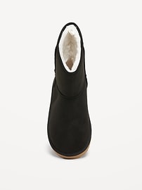 Image number 2 showing, Faux-Suede Faux-Fur Lined Boots for Girls