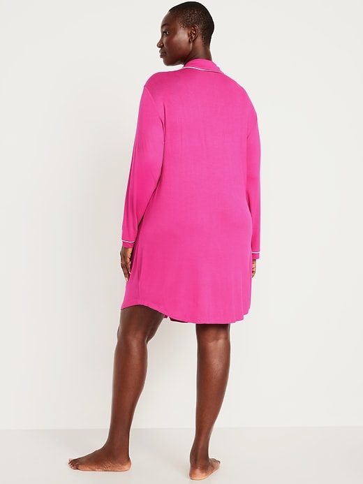 Image number 5 showing, Long-Sleeve Knit Sleep Shirt