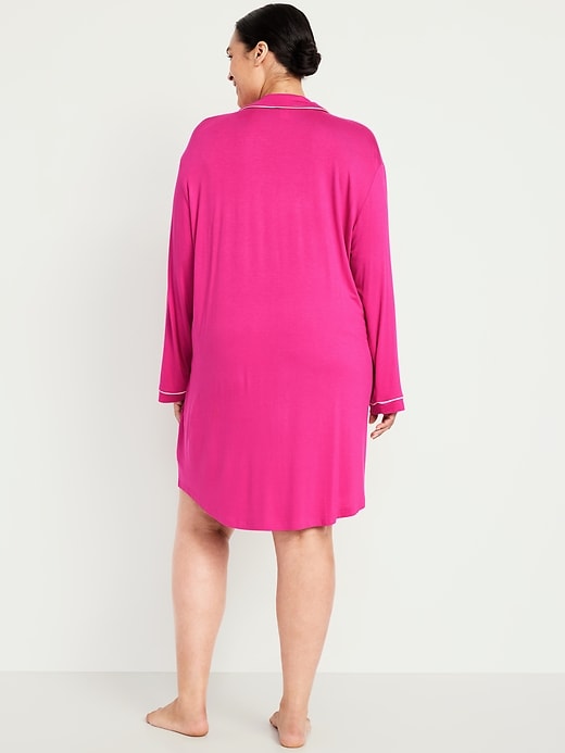 Image number 7 showing, Long-Sleeve Knit Sleep Shirt