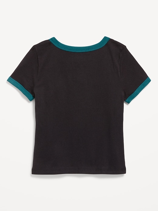 Image number 2 showing, NFL™ Philadelphia Eagles™ Fitted Graphic Ringer T-Shirt for Girls