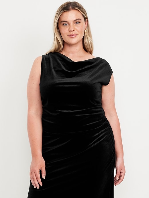 Image number 6 showing, Velvet Ruched Top