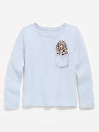 Image number 1 showing, Long-Sleeve Graphic T-Shirt for Girls