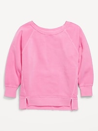 Image number 2 showing, Oversized Long-Sleeve Tunic Sweatshirt for Girls
