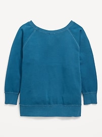Image number 4 showing, Oversized Long-Sleeve Tunic Sweatshirt for Girls