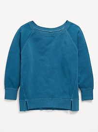 Image number 3 showing, Oversized Long-Sleeve Tunic Sweatshirt for Girls