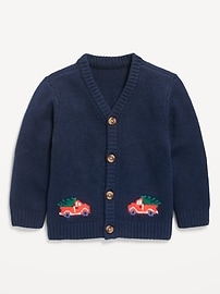 Image number 2 showing, SoSoft Oversized Cardigan Sweater for Toddler Boys
