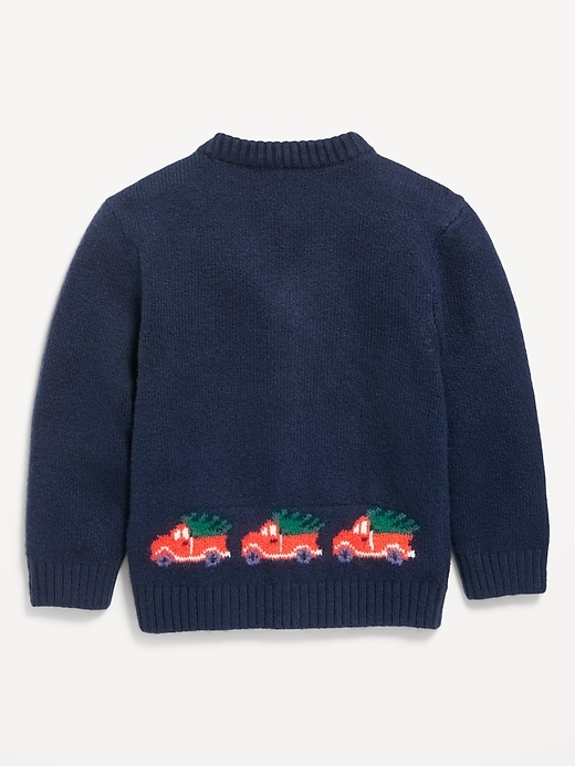 Image number 3 showing, SoSoft Oversized Cardigan Sweater for Toddler Boys