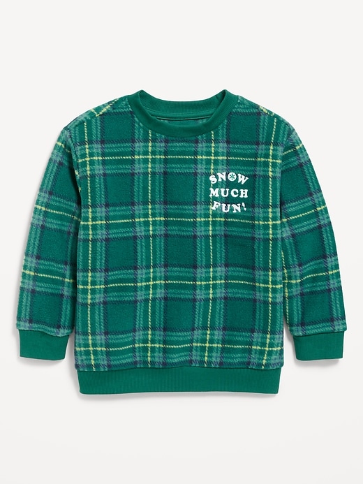 Image number 2 showing, Printed Oversized Microfleece Sweatshirt for Toddler Boys