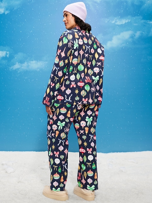 Image number 8 showing, Printed Flannel Pajama Pant Set for Women