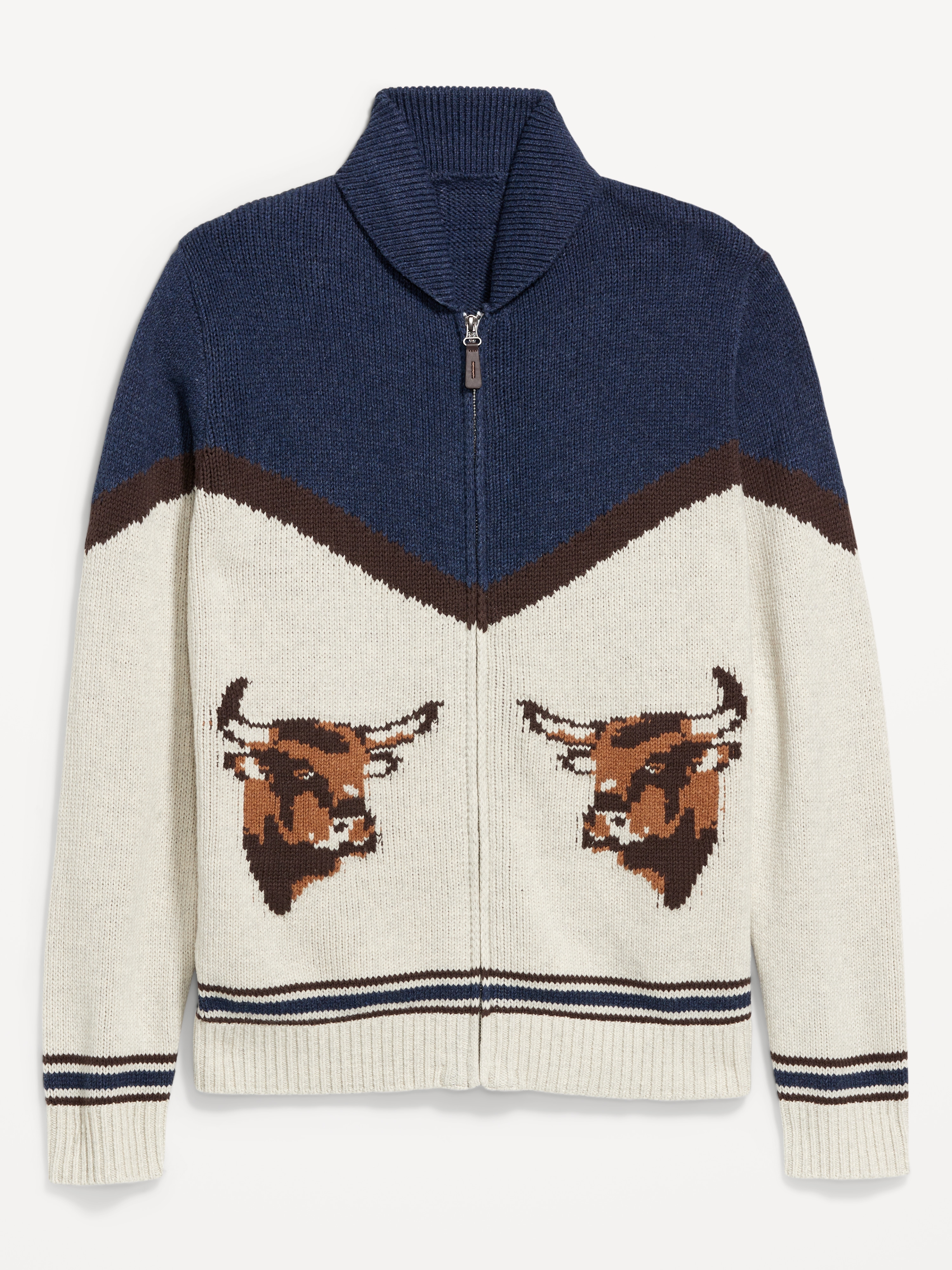 Graphic Zip Cardigan Sweater | Old Navy