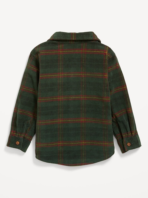 Image number 2 showing, Long-Sleeve Corduroy Pocket Shirt for Toddler Boys