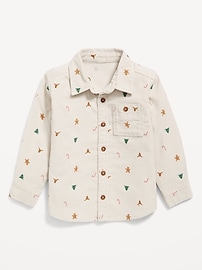 Image number 2 showing, Long-Sleeve Corduroy Pocket Shirt for Toddler Boys