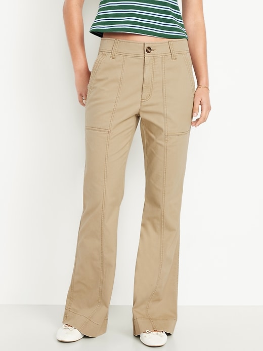 Image number 2 showing, Mid-Rise Flare Pants